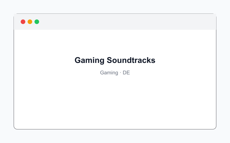 Gaming soundtracks article